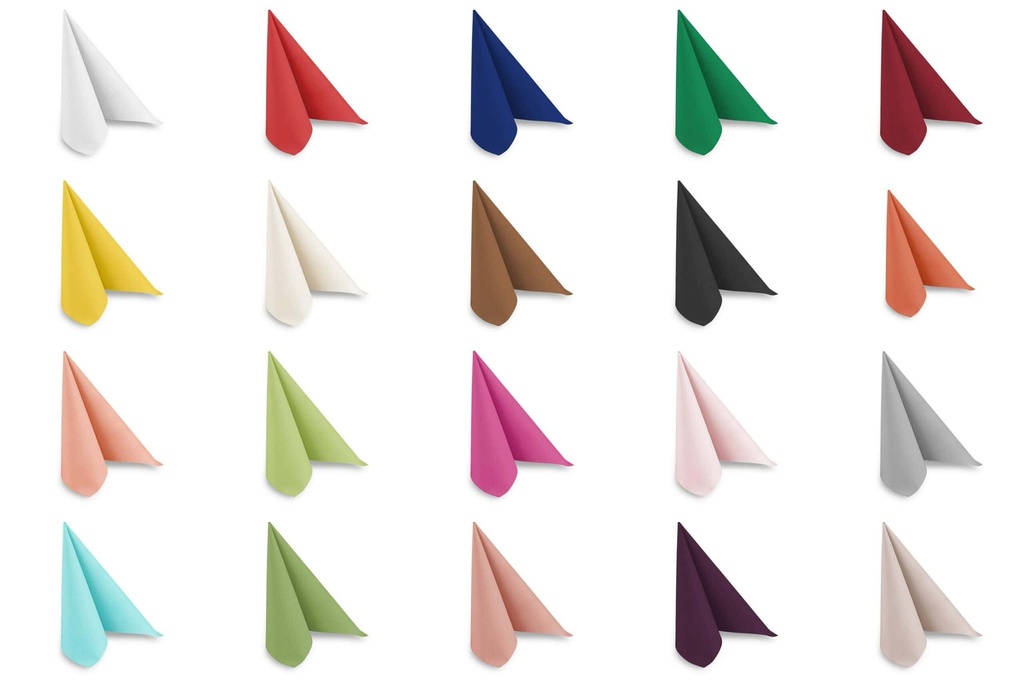 AIRLAID-Serviette, MINT BLAU, 40x40 cm, 1/4 Falz, Quicky, 16 Pack x 50 Stück, 800 Stück