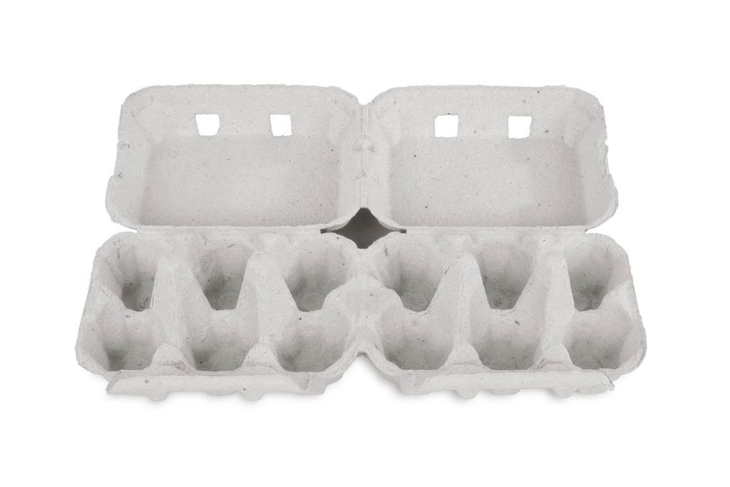 Eierschachtel, 2x6er, weiss, Pappe, Funny, 30,5x25,2x7,1 cm (offen), 130 Stück - Bild 2