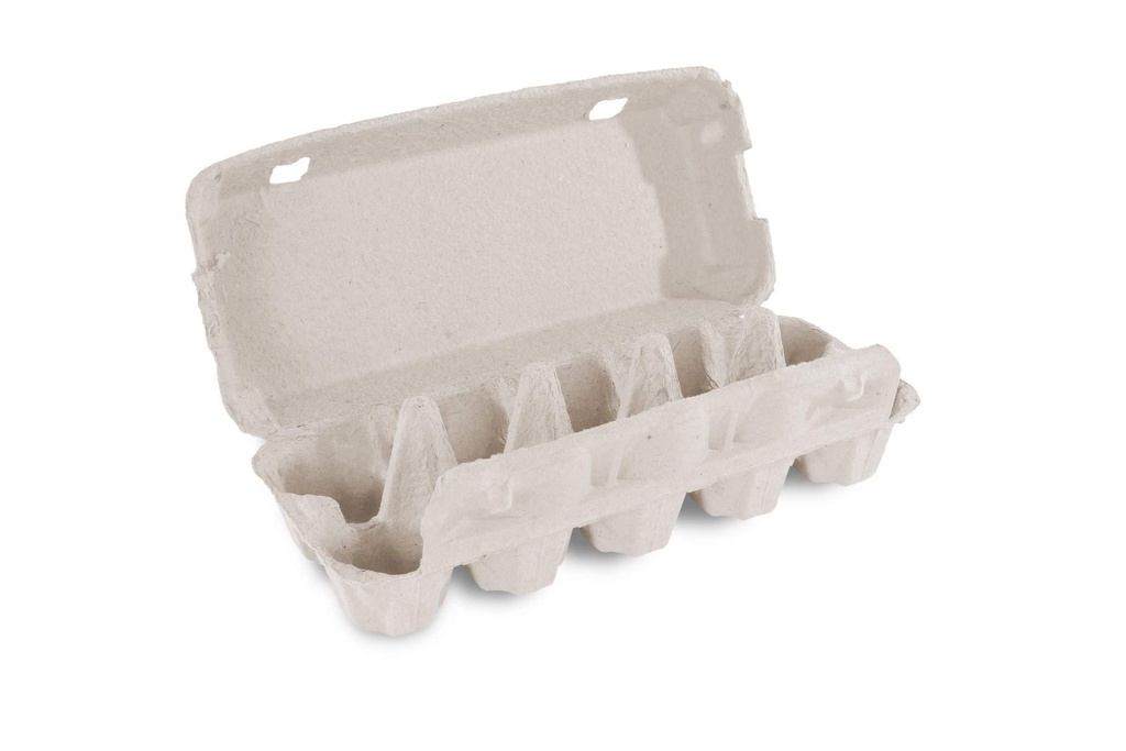 Eierschachtel, 10er, weiss, Pappe, Funny, 25x25,2x7,1 cm (offen), 154 Stück