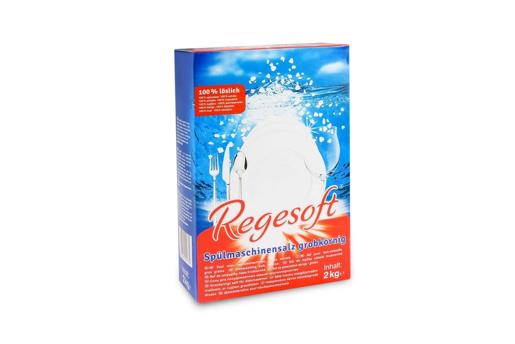 Regeneriersalz für Geschirrspülmaschinen 6x2 KG, Funny, pH-Wert:7, 1 Karton
