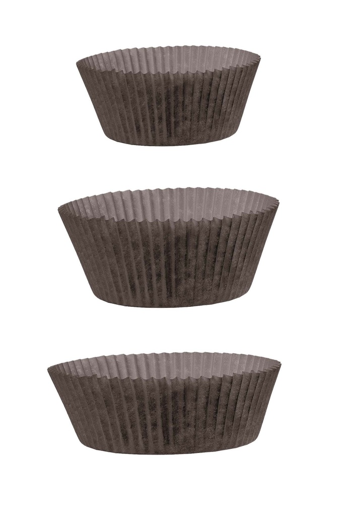 [AIO246011] Backförmchen schwarz  - 1000 Stück (Ø 5,0cm)