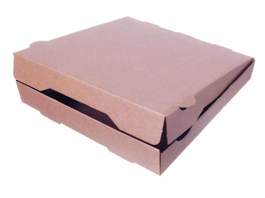 [AIO704278] Pizzakarton braun ohne Druck NYC - 100 Stück (20 x 20 x 4 cm)