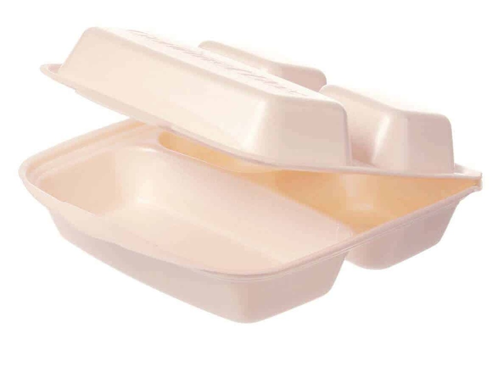 [AIO234934] Gourmetbox XPS 1853 3-geteilt beige 230x225x75mm - 200 Stück