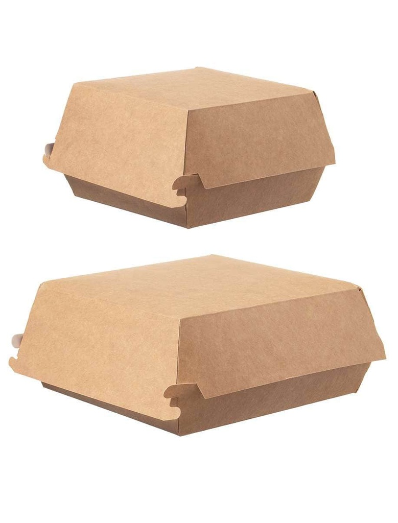 Hamburger Burger Box Pappe NATURE - 400 Stück