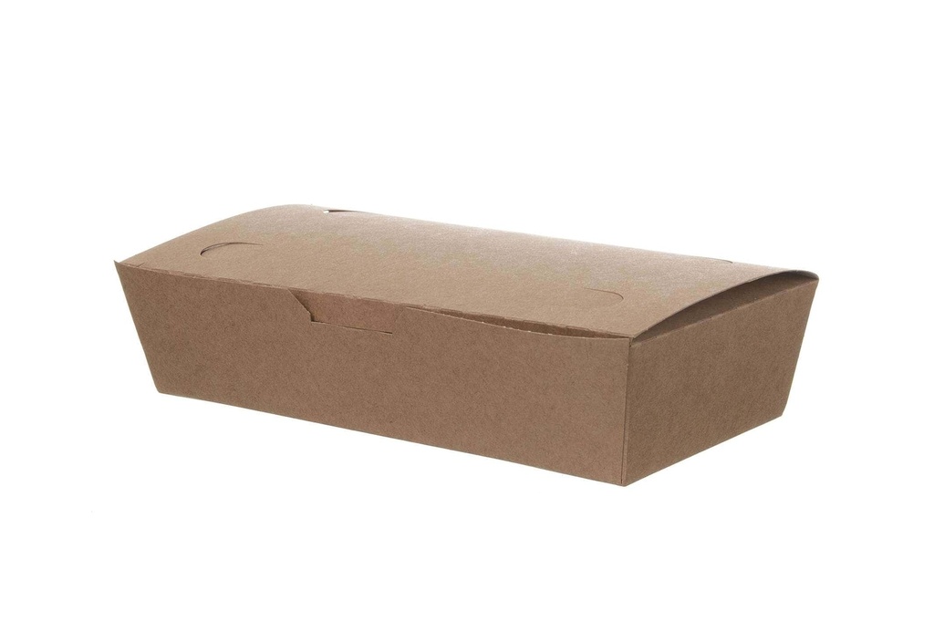 [AIO234879] Mealbox Pappe NATURE  200x100x50mm - 400 Stück (1000ml)