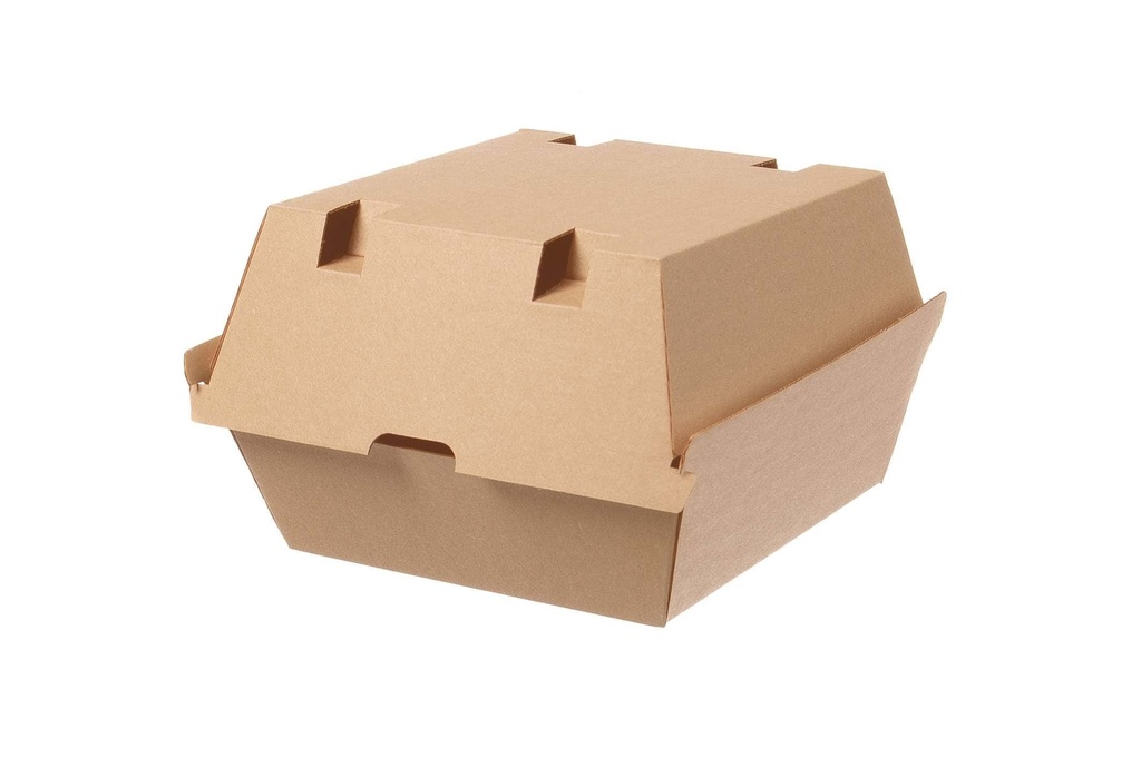 [AIO234643] Hamburger Burger Box Wellpappe 125x125x98mm - 200 Stück