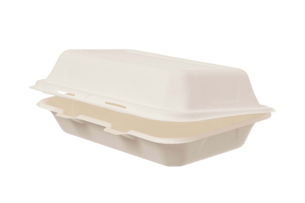 [AIO234094] Lunchbox ungeteilt Bagasse HP2/IP10 1675BG - 500 Stück (162x190x72mm)