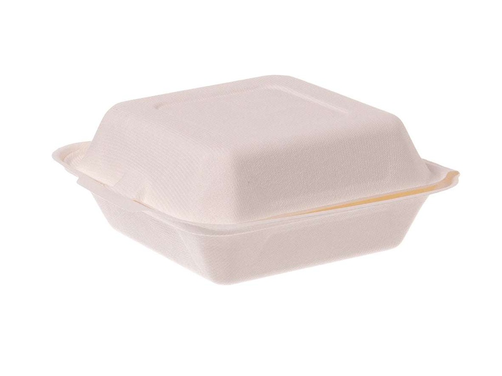 [AIO234090] Hamburger Burger Box Bagasse XXL 1512BG 216x210x103mm - 200 Stück