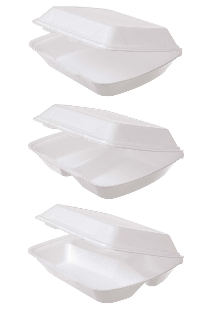 [AIO234022] Menübox XPS IP4 1682 2-geteilt weiß 245x210x72mm - 200 Stück (2-geteilt)