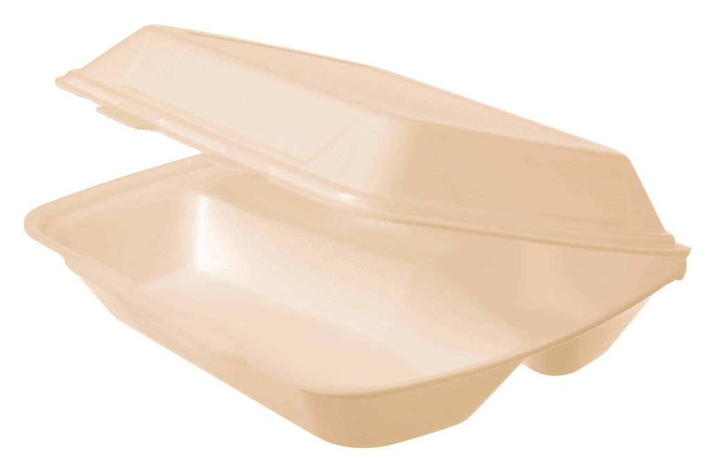 [AIO233540] Menübox XPS IP4 1630  beige 245x210x72mm - 200 Stück (2-geteilte)