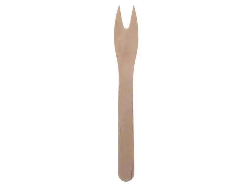 [AIO230088] Pommes-Frites-Gabel Früchtegabel Pommesgabel aus Holz 8,5cm - 10000 Stück