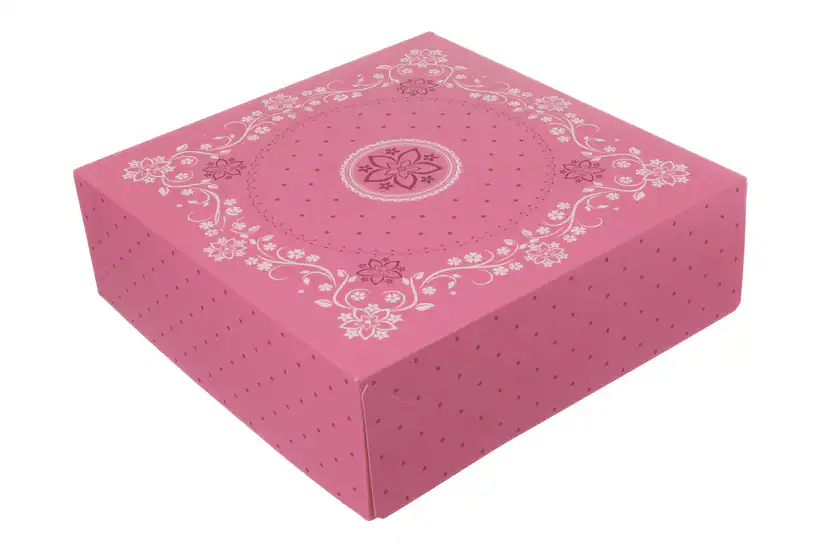 [AIO173244] Tortenkarton 1-teilig 340x340x110mm pink - 50 Stück