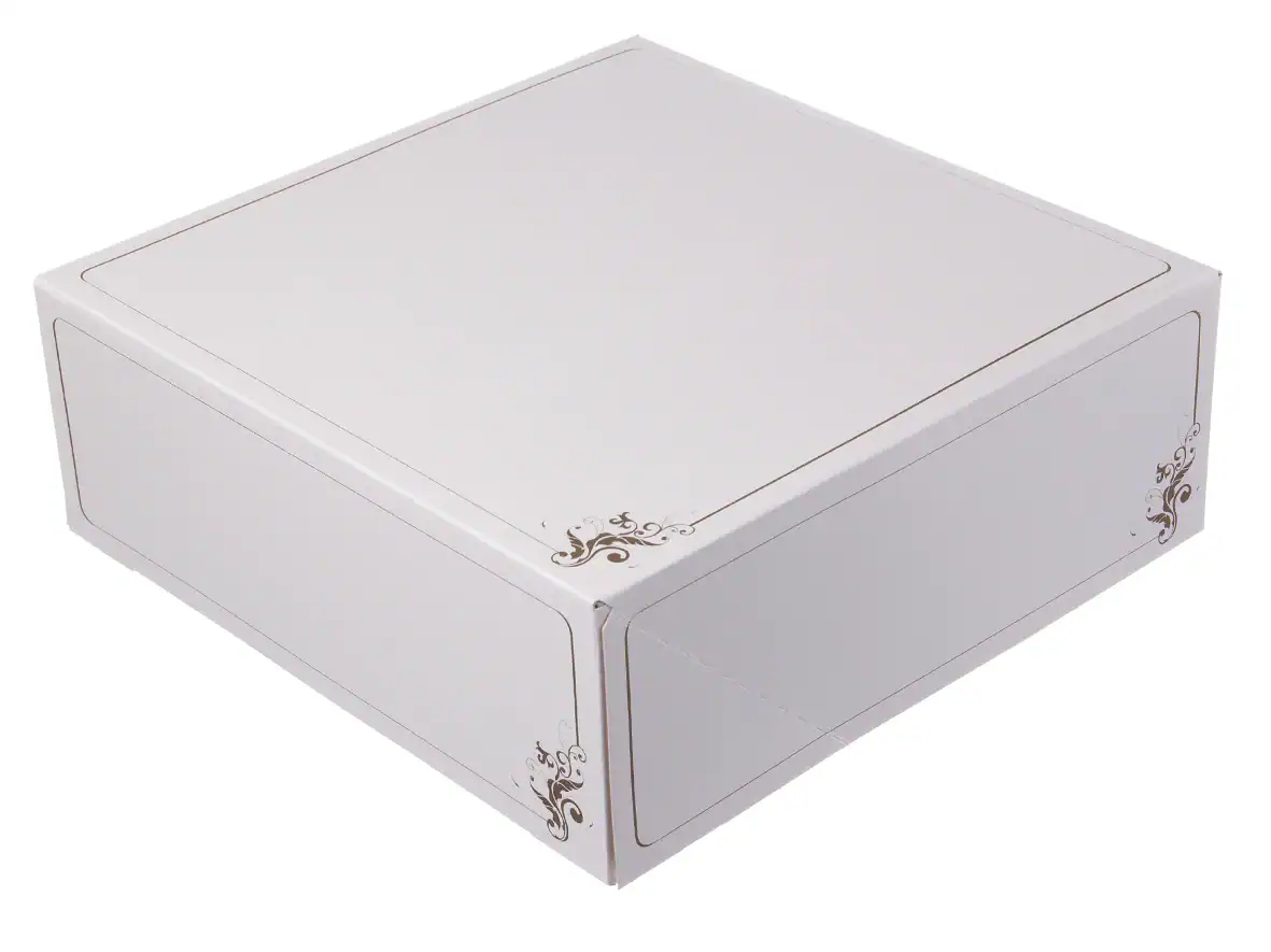 [AIO173222] Tortenkarton 1-teilig weiß (230x230x110mm)