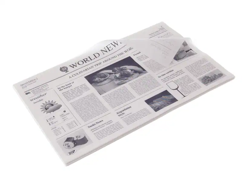 [AIO121506] Pergamentersatz Newspaper, braun - 1000 Stück (25x38cm)