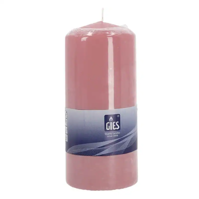 [AIO701562] Stumpenkerze 130x58mm - 36 Stück (Altrosa)