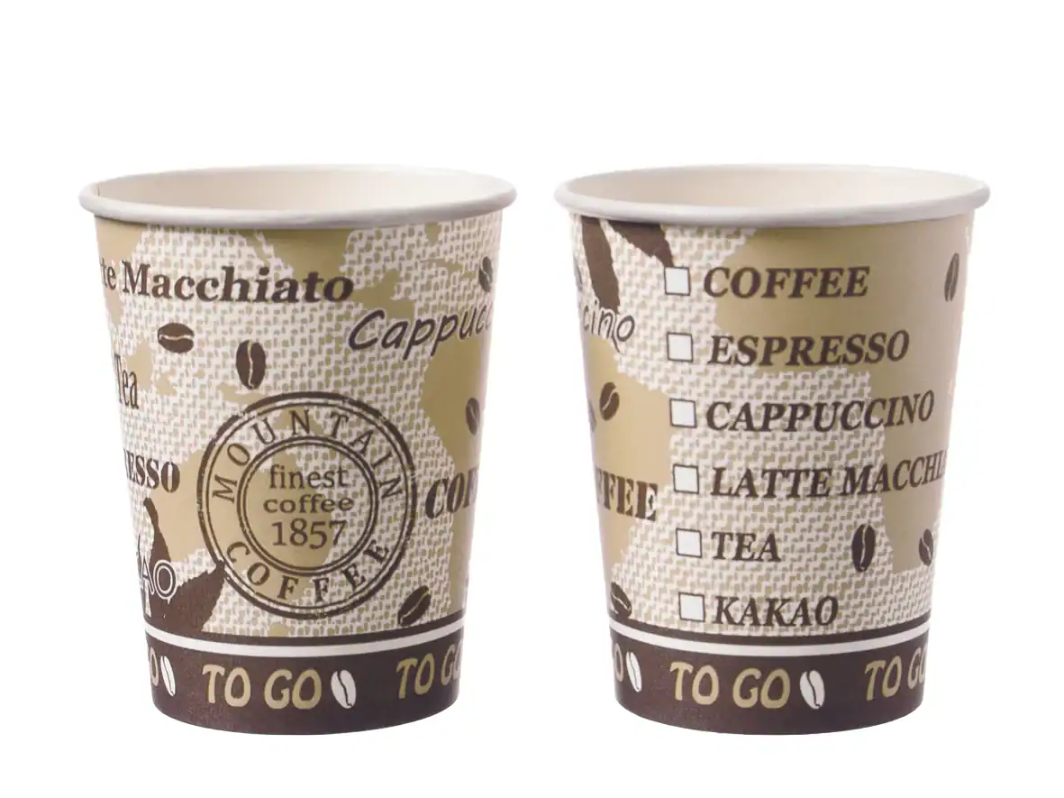 [AIO230640] Kaffeebecher Pappe To Go Neutral 0,40l Ø 90mm - 1000 Stück