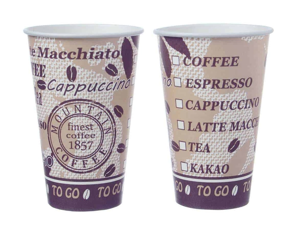 [AIO230620] Kaffeebecher Pappe To Go Neutral - 1500 Stück (0,20l Ø 80mm)