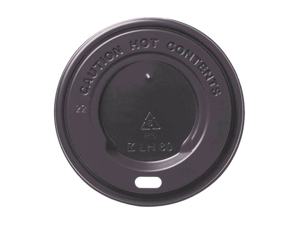 [AIO702795] Kaffeebecher To Go Becher Deckel PS schwarz (79,5mm)