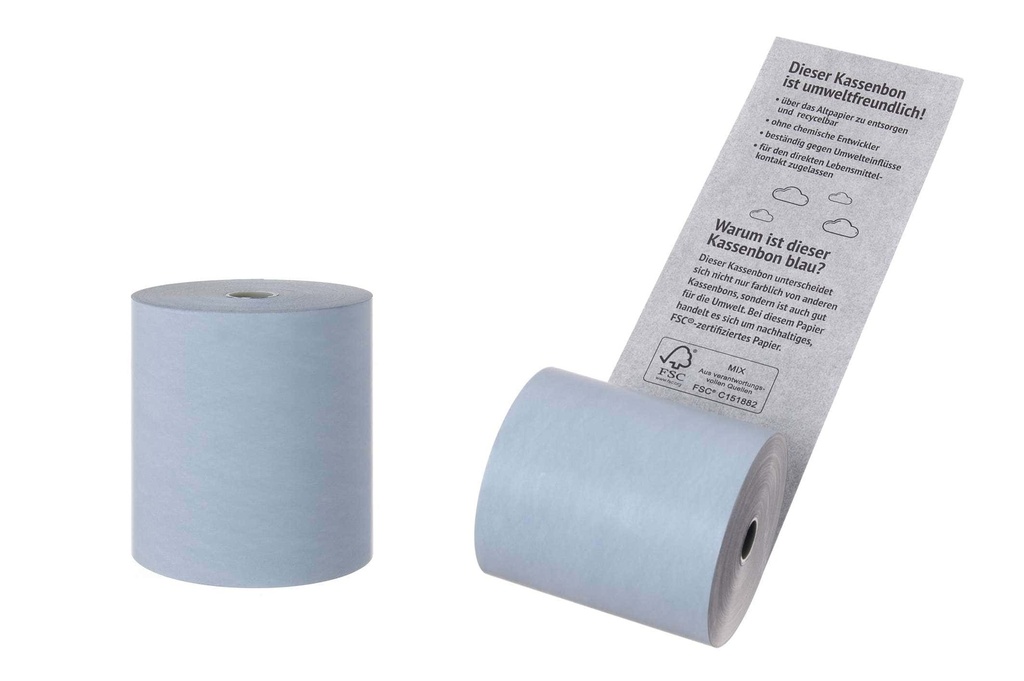 [AIO203812] Thermorolle BLUE4EST mit Text 80/73/12 Länge 75m - 50 Stück