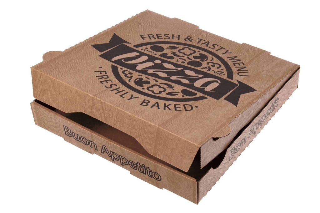 [AIO336720] Pizzakarton Fresh&Tasty NYC Braun - 100 Stk (20 x 20 x 4 cm)