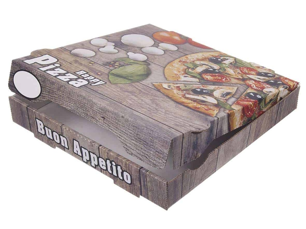 [AIO336918] Pizzakarton Happy Pizza NYC - 100 Stk (18 x 18 x 4 cm)