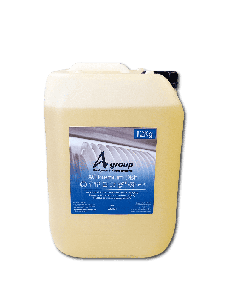 [AG-110234] AG Premium DISH 24 KG, Professionelle Maschinenreinigung für Porzellan-, Edelstahl- und Kunststoffgeschirr, (Weiss- und Schwarzgeschirr)