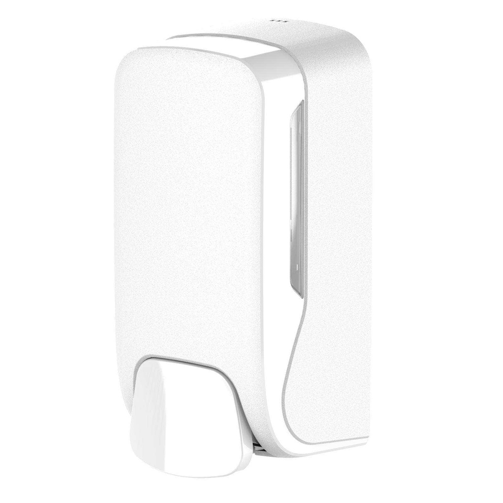 [ST-88529] Desinfektionsseifenspender mit Spraydüse, weiss, Kunststoff, abschliessbar, 500 ml Füllmenge, nachfüllbar, 219x110x87 mm, Semy Top