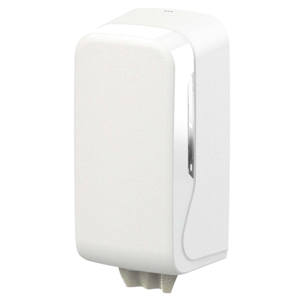 [ST-88534] Einzelblatt Toilettenpapierspender mit Kontrollfenster, Füllmenge ca 500 Blatt, Füllgröße 110x110x240mm, weiss, Kunststoff, 290x148x125 mm, Semy Top