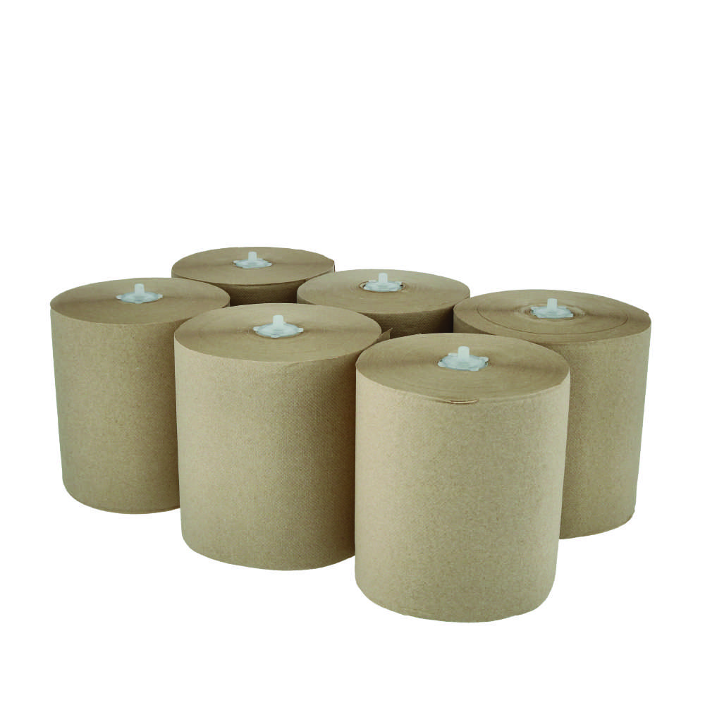 [200EC-AD] Autocut Handtuchrolle, braun - ECO Natural, für VISION A 20, 18,5cm, Micro Prägung, 6x200 Meter, A Group, 1 Karton