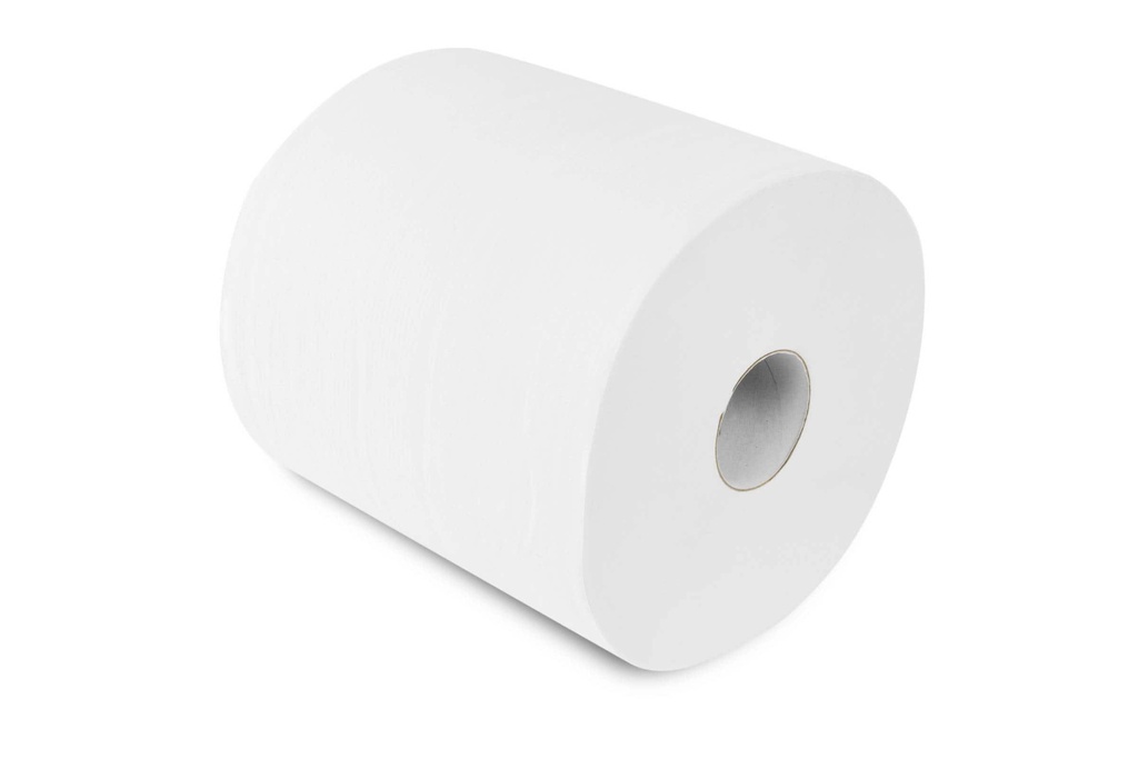 Handtuchpapier-Rolle, MIDI, 2-lagig, 20 cm, hochweiss, Zellstoffpapier, 19 cm, 21 cm, 19 cm, Funny, 6 Rollen im Karton