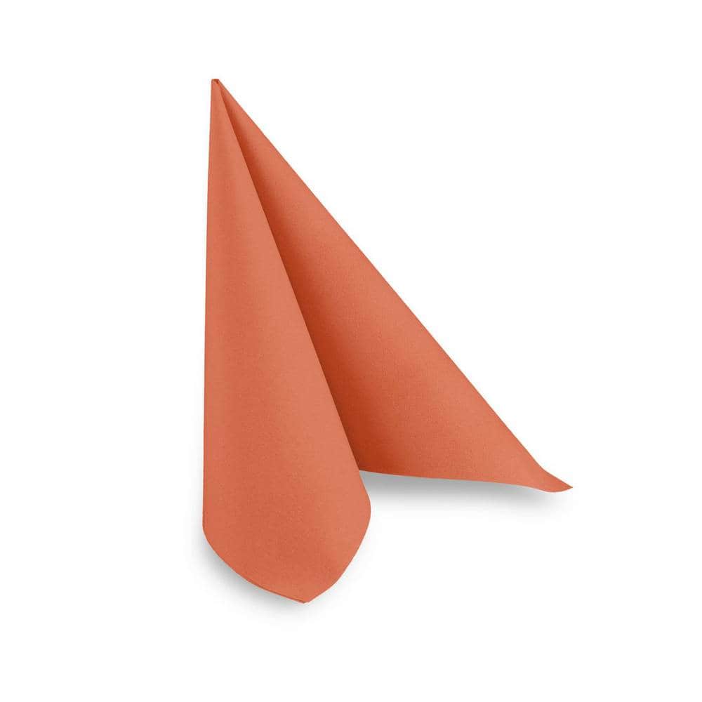 [HP-992310] AIRLAID-Serviette, ORANGE, 40x40 cm, 1/4 Falz, Quicky, 16 Pack x 50 Stück, 800 Stück