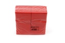 Zelltuchserviette, ROT, Quicky,, 33x33 cm, 2-lagig, 1/8 Falz, 100 % Zellstoff, 16 Pack x 80 Stück, 1.280 Stück