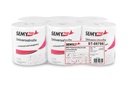 Papierhandtuchrolle MIDI, Universal, hochweiss, 3-lagig, Innenabwicklung, Zellstoffpapier, perforiert, 19 cm, Kern 5,1 cm, Semy Top, 6 Rollen je Pack