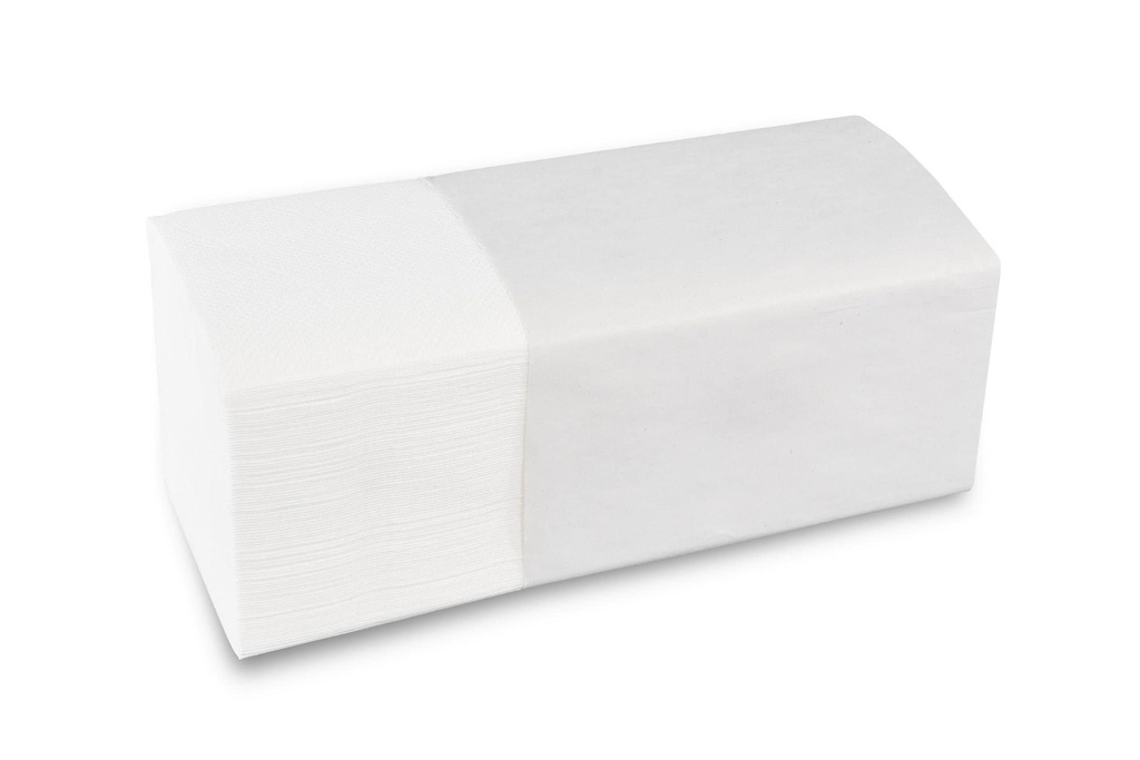 [Semy Top ST-88058] Papierhandtuch, V-Falz, 2-lagig, hochweiss, Zellstoffpapier, geprägt 24x21 cm, 4.000 Blatt, Semy Top, 1 Karton
