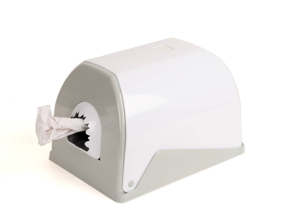 [Semy Top ST-5020] Papierhandtuchrollen Spender, weiss für MIDI Rollen bis 22 cm, Kunststoff, Semy Top