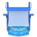 Putzrollen Spender, Wandhalter, Metall, all in one mit Müllsackhalterung für Rollen bis 40 cm, Semy Top