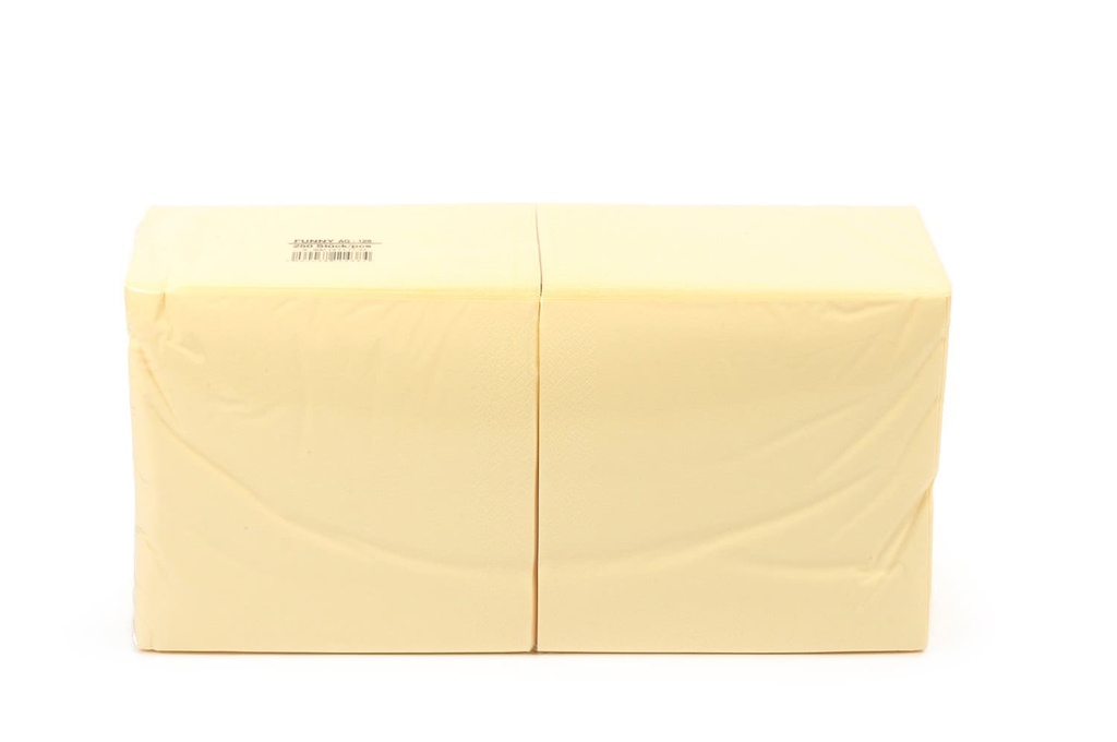 [Funny AG-129] Zelltuch-Serviette 40x40 cm, 3-lagig, 1/4 Falz, CREME, Funny, 1.000 Stück