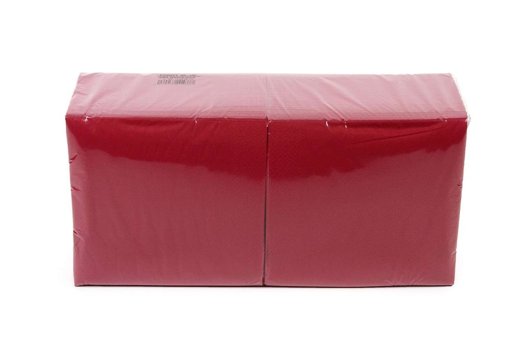 [Funny AG-128] Zelltuch-Serviette 40x40 cm, 3-lagig, 1/4 Falz, BORDEAUX, Funny, 1.000 Stück