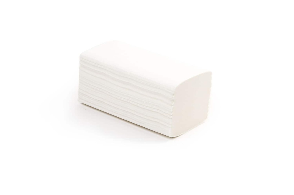 [HP-99047] Papierhandtuch, hochweiss, 3-lagig, Multifold, Interfold, W-Falz,21x31,5 cm, 2.560 Stück, Zellstoffpapier, geprägt, Quicky, 1 Karton