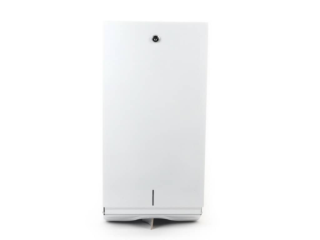 [Funny AG-673] Falthandtuch Spender für V Falz Tücher Metall weiss, für ca. 750 Blatt, Funny