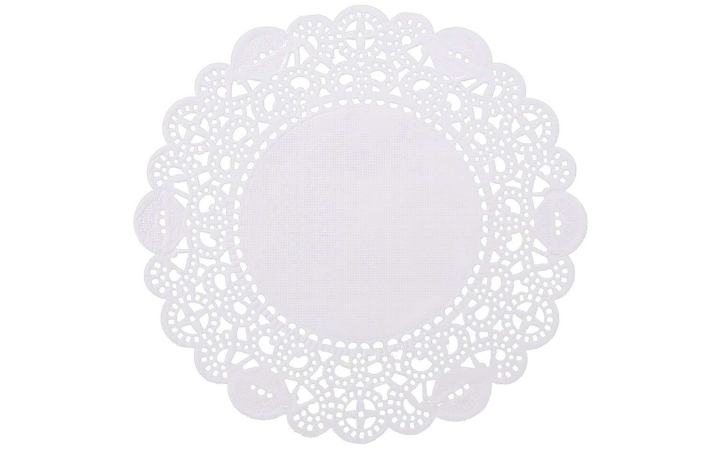 [ST-3004] Tortenspitzen RUND, Weiss, 14 cm, 20x100 Stk, 1 Karton