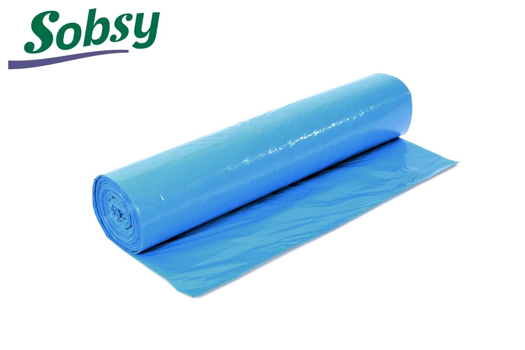 [Sobsy SY-66871] Müllsäcke Blau, LDPE-Regenerat, 120 Liter, Sobsy, Typ 60, 700x1.100 mm, 10 Rollen x 25 Stück, 1 Karton