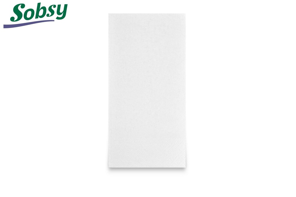 [Sobsy SY-66093] Tafelservietten, hochweiss, 2-lagig, 1/4 Falz, Sobsy, 100% Zellstoff, 32x32 cm, 10 Pack x 250 Stück, 2.500 Stück im Karton
