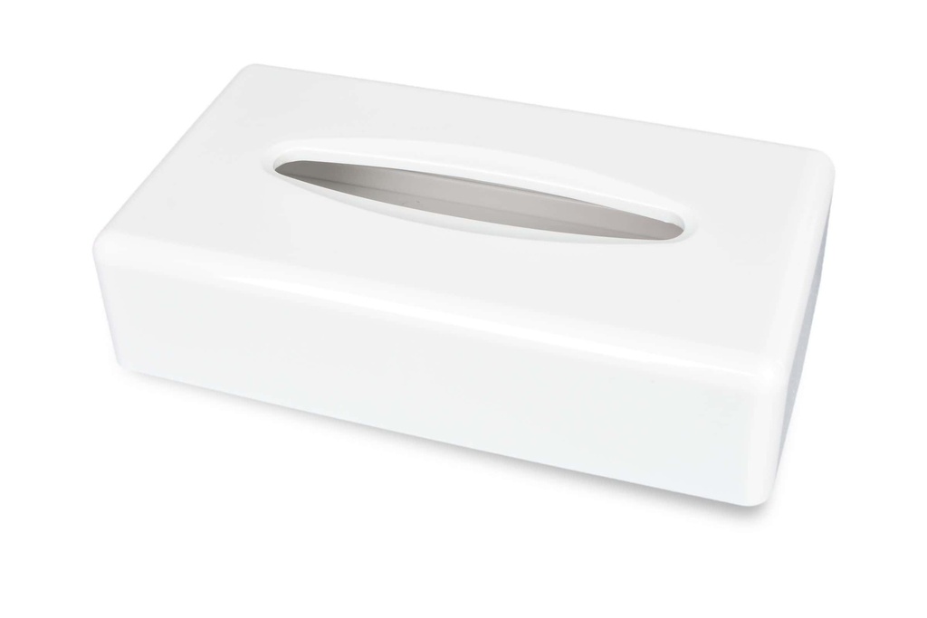 [SemyTop ST-88687] Kosmetikboxenspender, weiss, Semy Top, Kunststoff für Kosmetikschachteln (AG-052), für Tisch und Wand, für 100 Stück Tücher, 255x140x60 mm