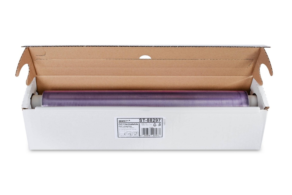 [SemyTop ST-88297] Semy Top Frischhaltefolie, Cutterbox, 44 cm,  pink, PVC, 6 Boxen im Karton