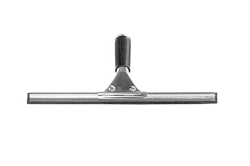 Fensterabzieher, 35 cm, Metall mit schwarzer Gummilippe und schwarzem Griff, Semy Top, 1 Stück