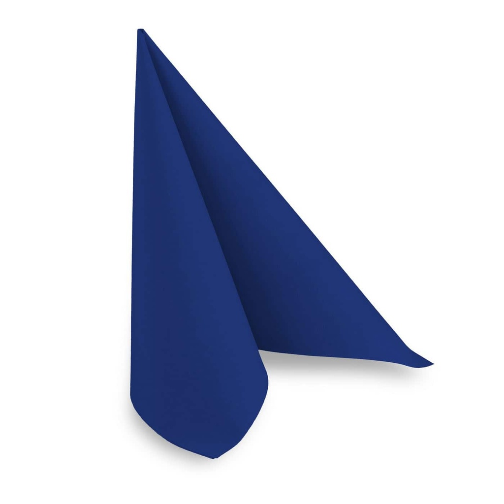 [QUICKY HP-99233] AIRLAID-Serviette, BLAU, 40x40 cm, 1/4 Falz, Quicky, 16 Pack x 50 Stück, 800 Stück