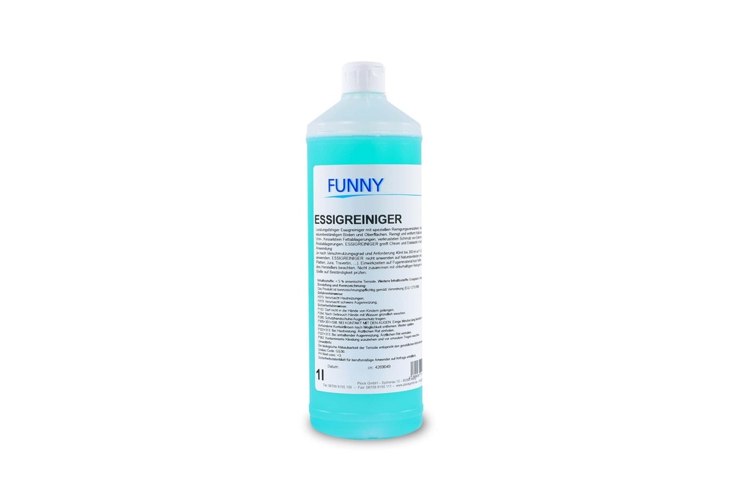 [Funny AG-636] Essigreiniger 12x1 Liter, Funny, pH-Wert: 2%, 1 Karton