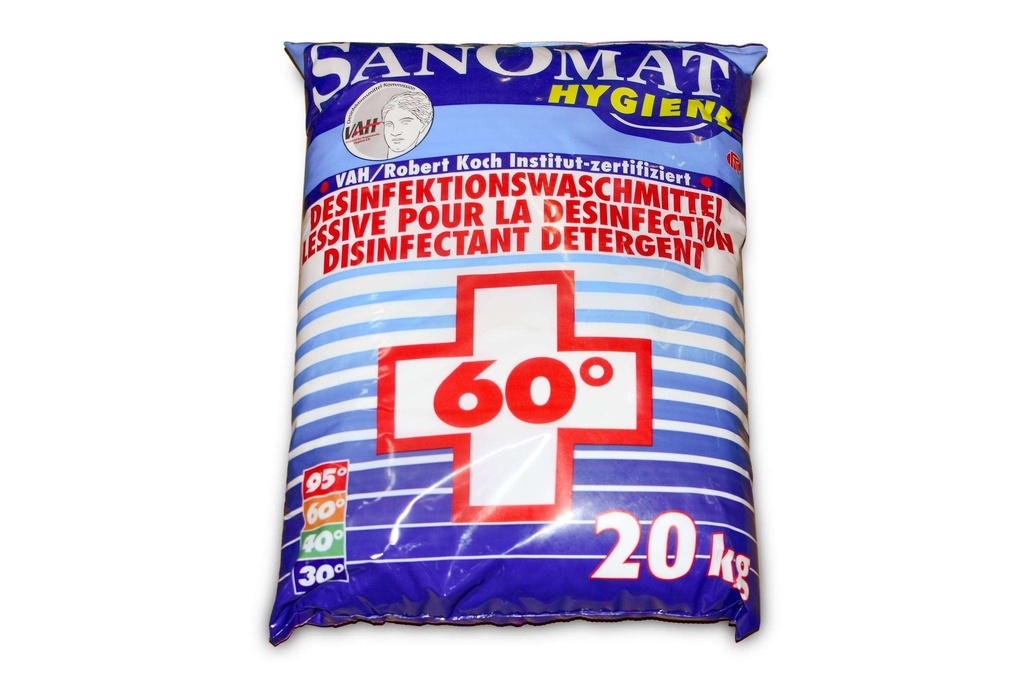 [Funny AG-639] Sanomat Desinfektionswaschmittel, 20 KG Sack, Funny, VOC-Gehalt:0%, 1 Sack