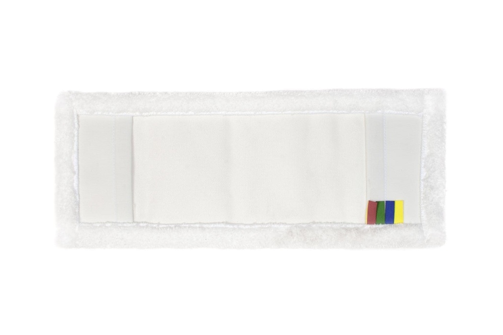 [SemyTop ST-1300] Mikrofaser Wischmopp, Weiss, mit Taschen, 44x17cm, Semy Top,  50 Stück